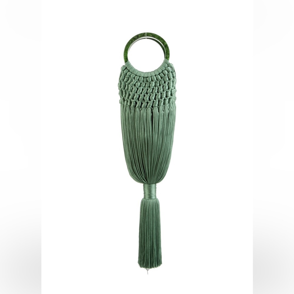 Cult gaia Angelou green handle bag